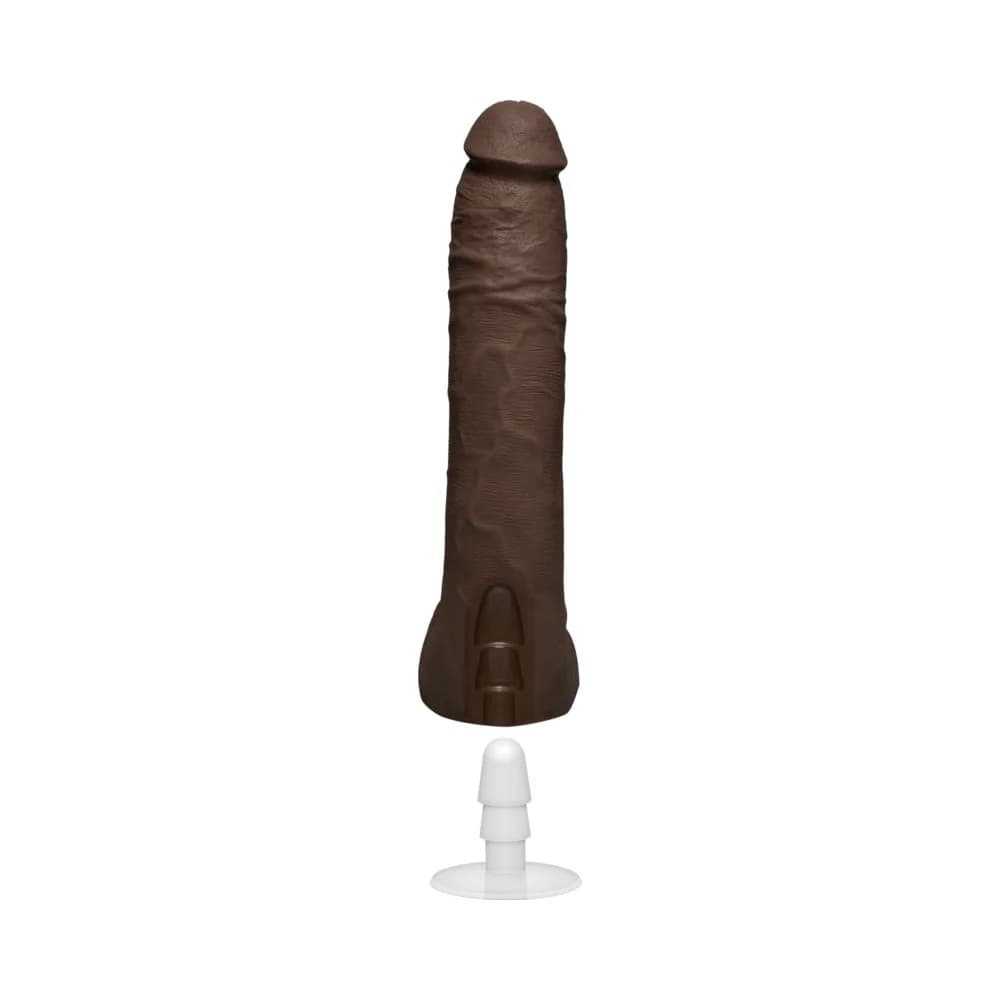 Signature Cocks Jax Slayher 10 Inch ULTRASKYN Cock with Removable Vac-U-Lock Suction Cup Chocolate thumbnail 3