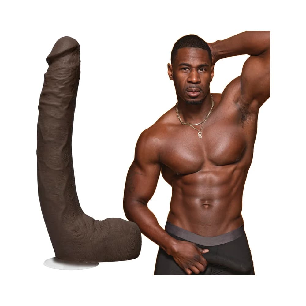 Signature Cocks Jax Slayher 10 Inch ULTRASKYN Cock with Removable Vac-U-Lock Suction Cup Chocolate thumbnail 4