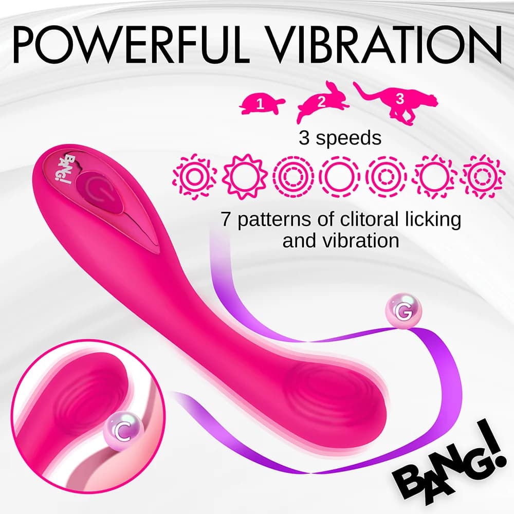 BANG! G-Spot Silicone Vibrator Pink thumbnail 10