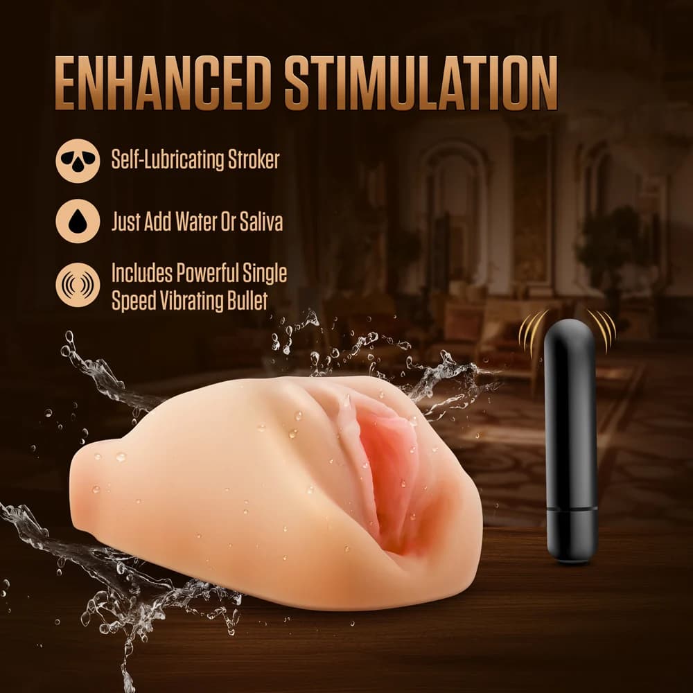EnLust Sabrina Male Masturbator with Bullet Vibrator thumbnail 10
