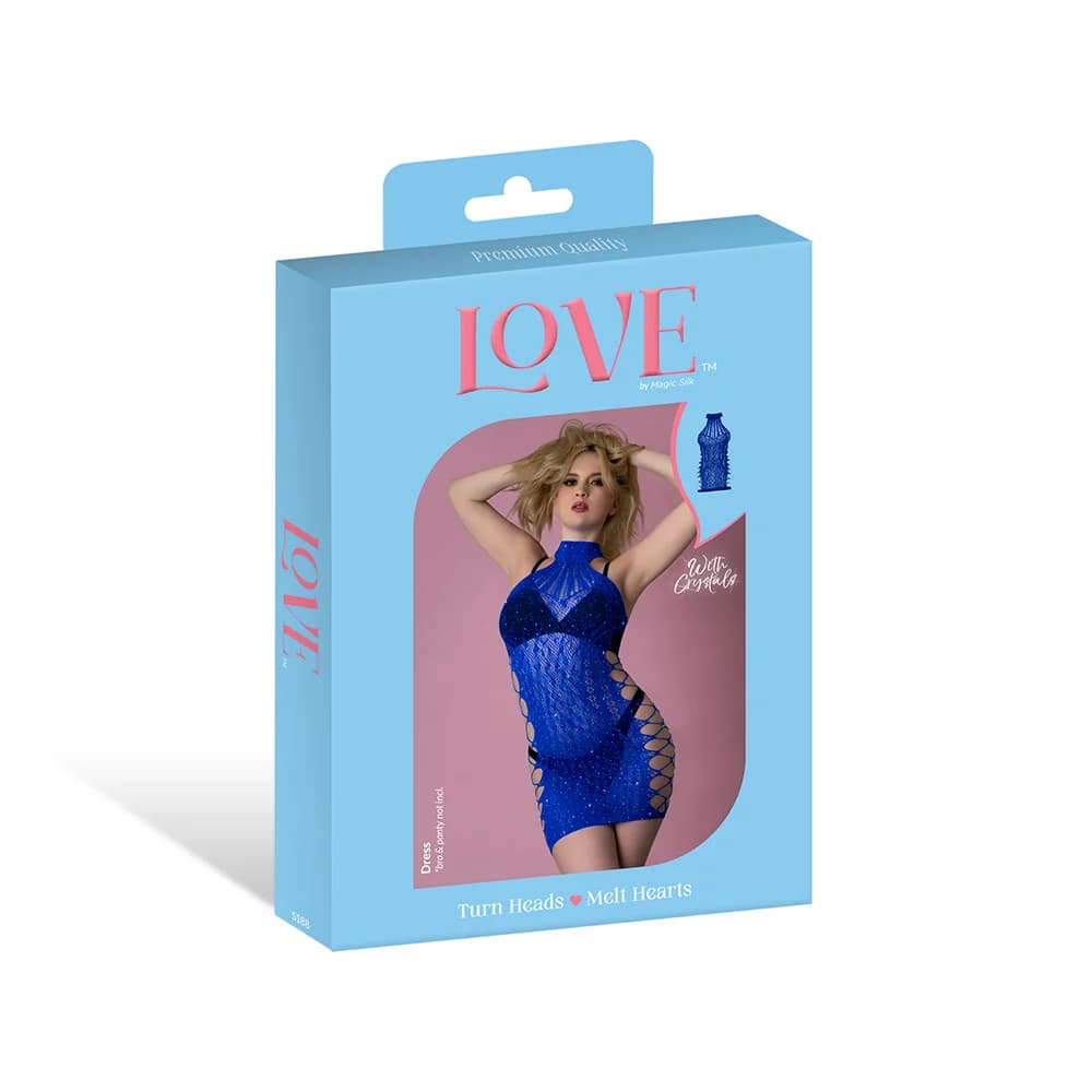 Magic Silk Seamless Dress Blue O/S