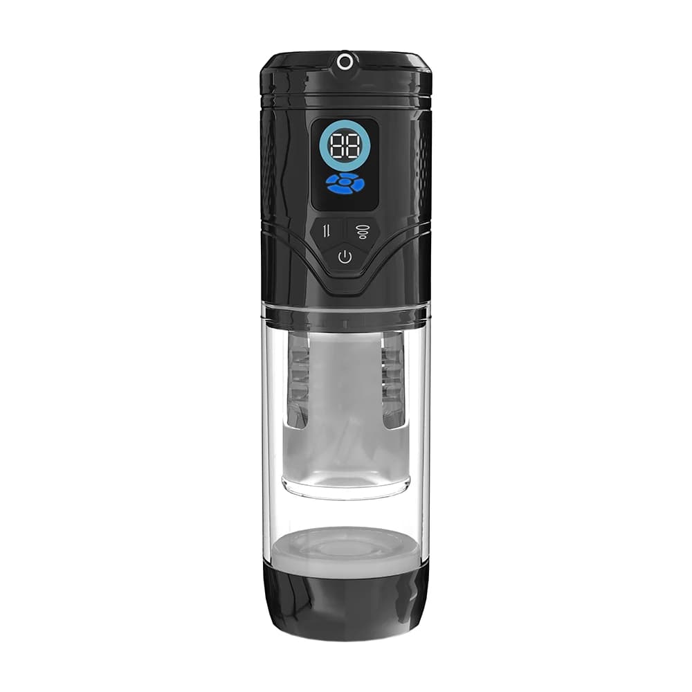 PUMPED Sensurge Automatic Rechargeable Heating Suction Masturbator Black thumbnail 2