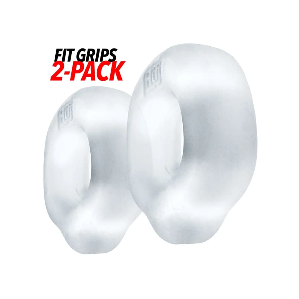 Hunkyjunk Fit Grips 2-Pack Ergo-Fit Cockrings Clear/Clear thumbnail 4